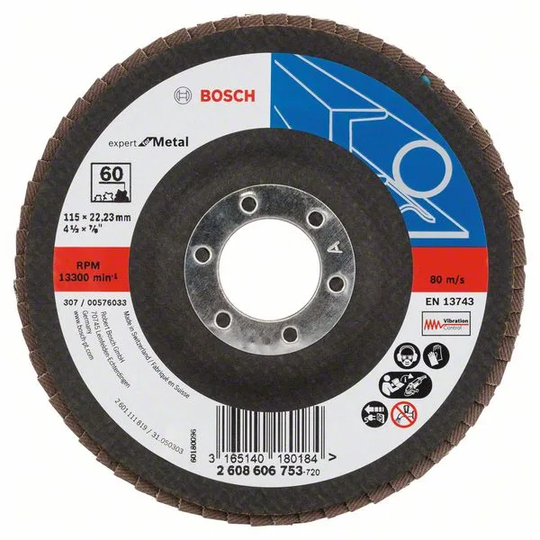 Lamelový brusný kotouč X551, Expert for Metal D = 115 mm; K = 60; lomený Lamelový brusný kotouč X551, Expert for Metal D = 115 mm; K = 60; lomený