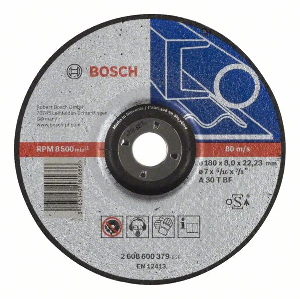 Hrubovací kotouč profilovaný Expert for Metal A 30 T BF, 180 mm, 8,0 mm Hrubovací kotouč profilovaný Expert for Metal A 30 T BF, 180 mm, 8,0 mm