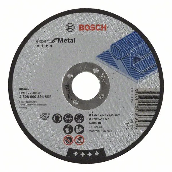 Dělicí kotouč rovný Expert for Metal A 30 S BF, 125 mm, 2,5 mm Dělicí kotouč rovný Expert for Metal A 30 S BF, 125 mm, 2,5 mm