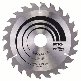 Pilový kotouč Optiline Wood 180x30/20x2,6 mm, 24 Pilový kotouč Optiline Wood 180x30/20x2,6 mm, 24