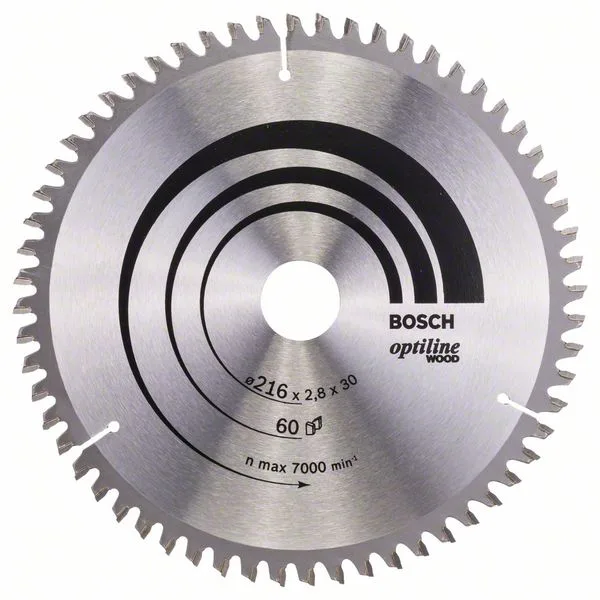 Pilový kotouč Optiline Wood 216 x 30 x 2,8 mm, 60