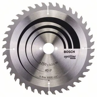 Pilový kotouč Optiline Wood 250x30x3,2 mm, 40 Pilový kotouč Optiline Wood 250x30x3,2 mm, 40