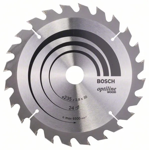 Pilový kotouč Optiline Wood 235 x 30/25 x 2,8 mm, 24