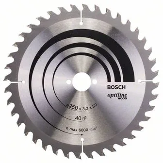 Pilový kotouč Optiline Wood 250x30x3,2 mm, 40 Pilový kotouč Optiline Wood 250x30x3,2 mm, 40