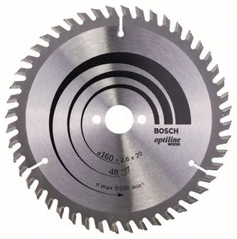 Pilový kotouč Optiline Wood 160x20/16x2,6 mm, 48