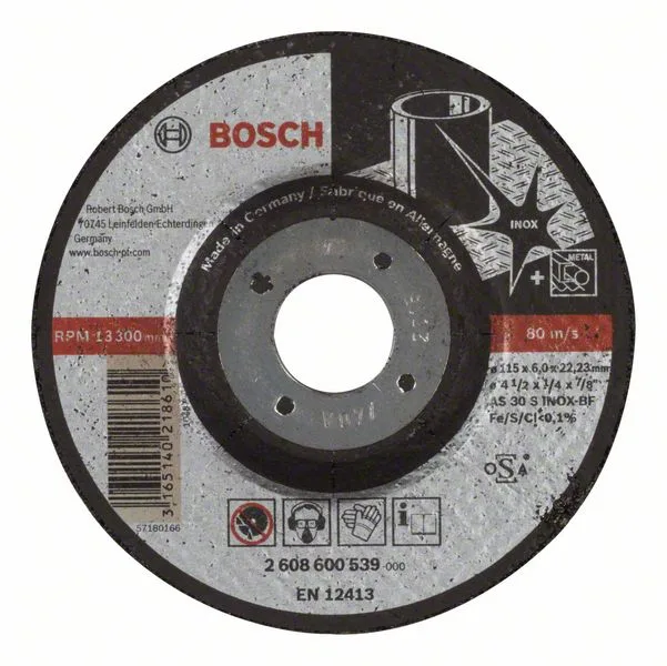 Hrubovací kotouč profilovaný Expert for Inox AS 30 S INOX BF, 115 mm, 6,0 mm