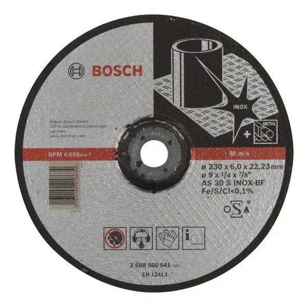 Hrubovací kotouč profilovaný Expert for Inox AS 30 S INOX BF, 230 mm, 6,0 mm