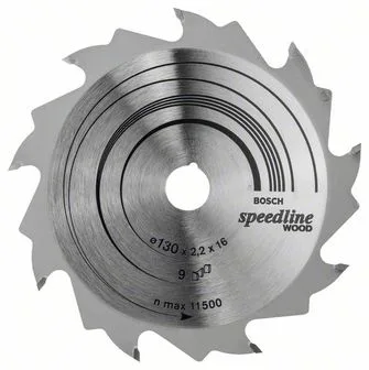 Pilový kotouč Speedline Wood - 130 x 16 x 2,2 mm, 9 BOSCH Pilový kotouč Speedline Wood - 130 x 16 x 2,2 mm, 9 BOSCH