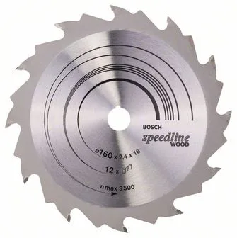 Pilový kotouč Speedline Wood - 160 x 16 x 2,4 mm, 12 BOSCH Pilový kotouč Speedline Wood - 160 x 16 x 2,4 mm, 12 BOSCH