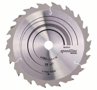 Pilový kotouč Speedline Wood - 160 x 16 x 2,4 mm, 18 BOSCH Pilový kotouč Speedline Wood - 160 x 16 x 2,4 mm, 18 BOSCH