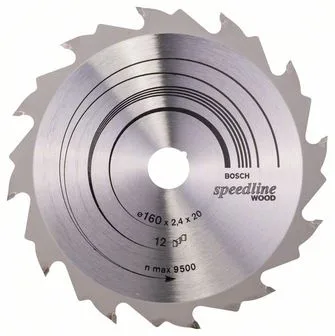 Pilový kotouč Speedline Wood - 160 x 20 x 2,4 mm, 12 BOSCH Pilový kotouč Speedline Wood - 160 x 20 x 2,4 mm, 12 BOSCH