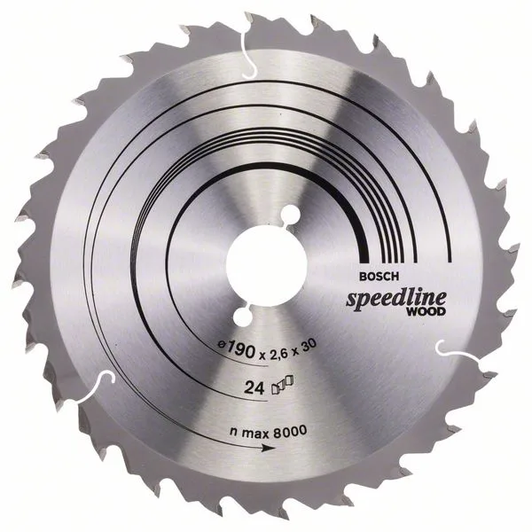 Pilový kotouč Speedline Wood 190 x 30 x 2,6 mm, 24 Pilový kotouč Speedline Wood 190 x 30 x 2,6 mm, 24