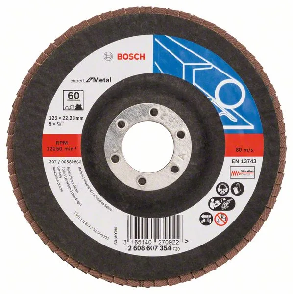 Lamelový brusný kotouč X551, Expert for Metal D = 125 mm; K = 60; lomený Lamelový brusný kotouč X551, Expert for Metal D = 125 mm; K = 60; lomený