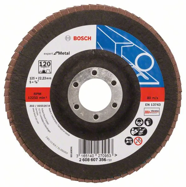 Lamelový brusný kotouč X551, Expert for Metal D = 125 mm; K = 120; lomený Lamelový brusný kotouč X551, Expert for Metal D = 125 mm; K = 120; lomený