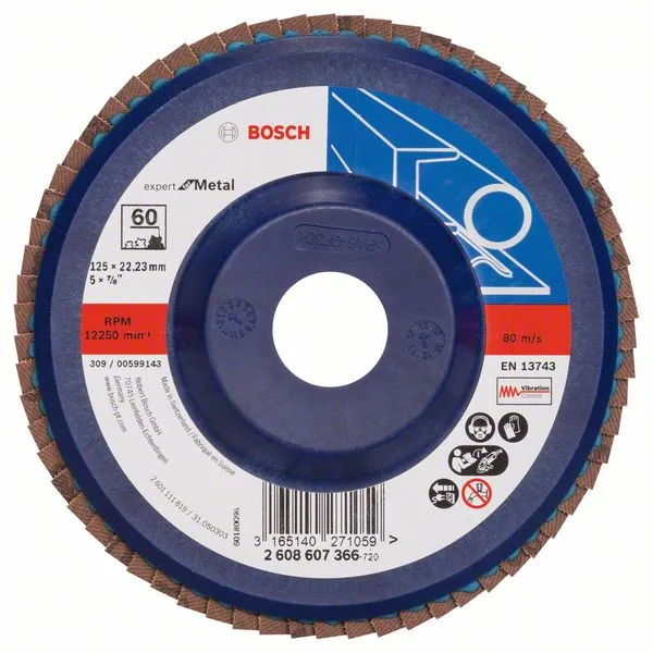 Lamelový brusný kotouč X551, Expert for Metal D = 125 mm; K = 60; rovný