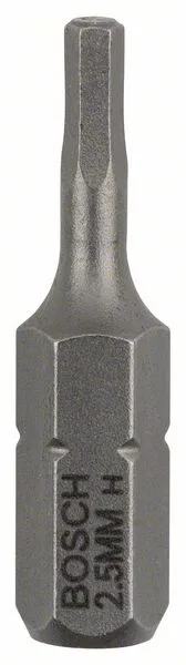 Šroubovací bit zvlášť tvrdý Extra-Hart HEX 2,5, 25 mm Šroubovací bit zvlášť tvrdý Extra-Hart HEX 2,5, 25 mm