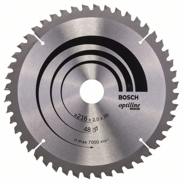 Pilový kotouč Optiline Wood 216 x 30 x 2,0 mm, 48