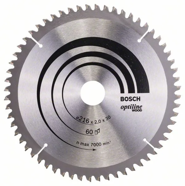 Pilový kotouč Optiline Wood 216 x 30 x 2,0 mm, 60