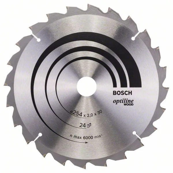 Pilový kotouč Optiline Wood 254 x 30 x 2,0 mm, 24 Pilový kotouč Optiline Wood 254 x 30 x 2,0 mm, 24