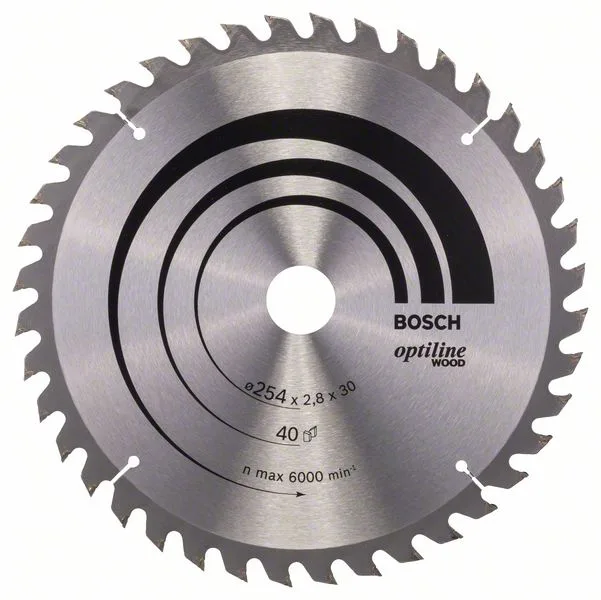 Pilový kotouč Optiline Wood 254 x 30 x 2,8 mm, 40 Pilový kotouč Optiline Wood 254 x 30 x 2,8 mm, 40