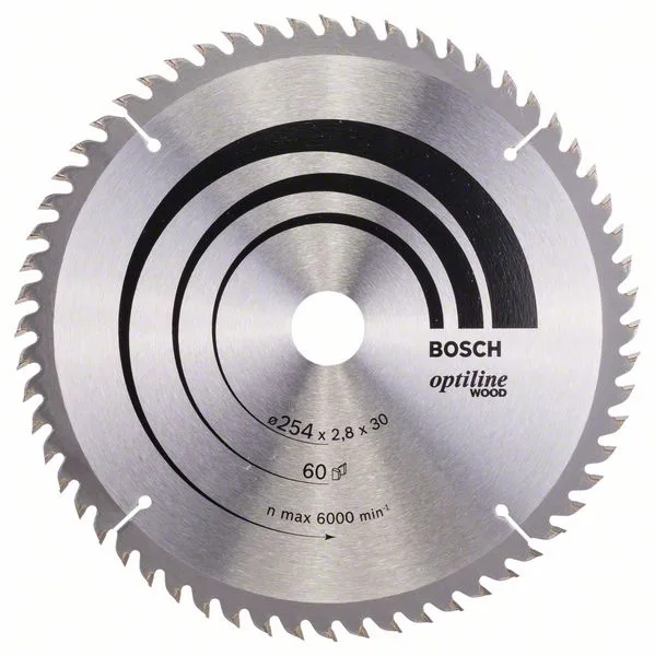 Pilový kotouč Optiline Wood 254 x 30 x 2,8 mm, 60 Pilový kotouč Optiline Wood 254 x 30 x 2,8 mm, 60
