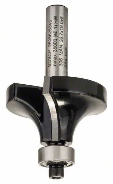 Zaoblovací fréza 8 mm, R1 12 mm, L 19 mm, G 60 mm Zaoblovací fréza 8 mm, R1 12 mm, L 19 mm, G 60 mm