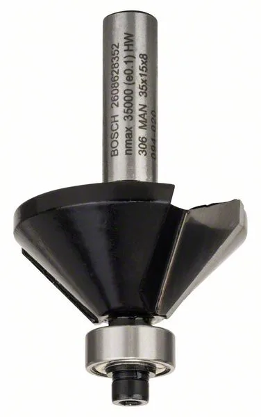 Fazetovací fréza 8 mm, B 11 mm, L 15 mm, G 56 mm, 45°