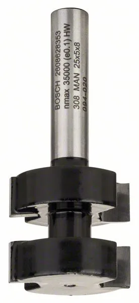 Fréza na pero 8 mm, D1 25 mm, L 5 mm, G 58 mm Fréza na pero 8 mm, D1 25 mm, L 5 mm, G 58 mm