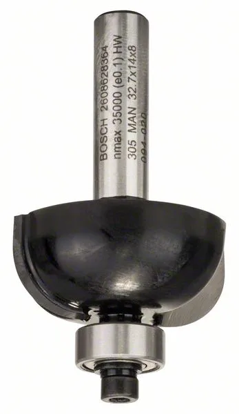 Žlábkovací fréza 8 mm, R1 10 mm, D 32,7 mm, L 14 mm, G 55 mm Žlábkovací fréza 8 mm, R1 10 mm, D 32,7 mm, L 14 mm, G 55 mm