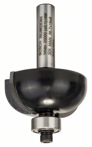 Žlábkovací fréza 8 mm, R1 12 mm, D 36,7 mm, L 16 mm, G 58 mm
