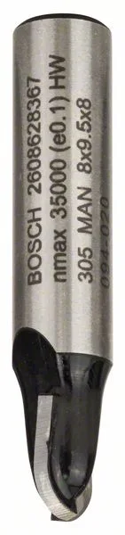 Žlábkovací fréza 8 mm, R1 4 mm, D 8 mm, L 9,2 mm, G 40 mm Žlábkovací fréza 8 mm, R1 4 mm, D 8 mm, L 9,2 mm, G 40 mm