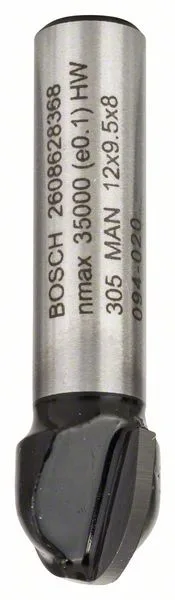Žlábkovací fréza 8 mm, R1 6 mm, D 12 mm, L 9,2 mm, G 40 mm Žlábkovací fréza 8 mm, R1 6 mm, D 12 mm, L 9,2 mm, G 40 mm