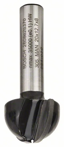 Žlábkovací fréza 8 mm, R1 10 mm, D 20 mm, L 12,4 mm, G 46 mm Žlábkovací fréza 8 mm, R1 10 mm, D 20 mm, L 12,4 mm, G 46 mm