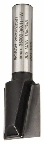 Drážkovací fréza 8 mm, D1 15 mm, L 20 mm, G 51 mm Drážkovací fréza 8 mm, D1 15 mm, L 20 mm, G 51 mm