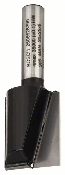 Drážkovací fréza 8 mm, D1 20 mm, L 25 mm, G 56 mm Drážkovací fréza 8 mm, D1 20 mm, L 25 mm, G 56 mm