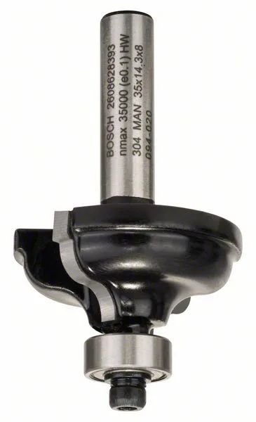Profilová fréza A 8 mm, R1 4,8 mm, B 11 mm, L 14,3 mm, G 57 mm