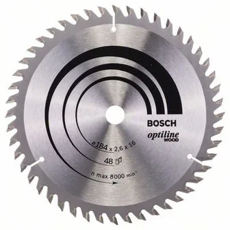 Pilový kotouč Optiline Wood - 184 x 16 x 2,6 mm, 48 BOSCH Pilový kotouč Optiline Wood - 184 x 16 x 2,6 mm, 48 BOSCH