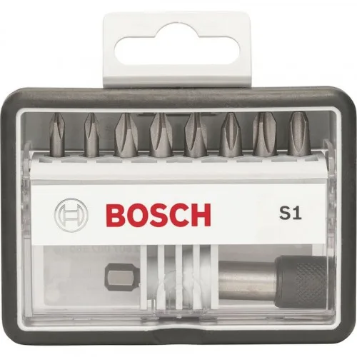 (8+1)dílná sada šroubovacích bitů Robust Line, S Extra-Hart 25 mm, (8+1)dílná sada (8+1)dílná sada šroubovacích bitů Robust Line, S Extra-Hart 25 mm, (8+1)dílná sada