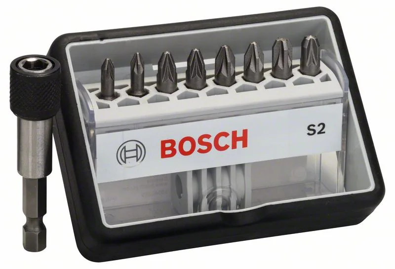 (8+1)dílná sada šroubovacích bitů Robust Line, S Extra-Hart 25 mm, (8+1)dílná sada (8+1)dílná sada šroubovacích bitů Robust Line, S Extra-Hart 25 mm, (8+1)dílná sada