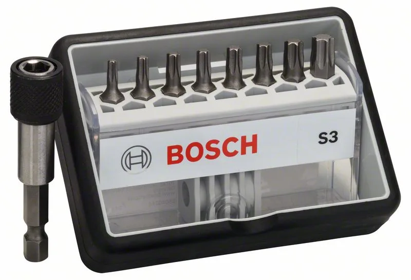 (8+1)dílná sada šroubovacích bitů Robust Line, S Extra-Hart 25 mm, (8+1)dílná sada (8+1)dílná sada šroubovacích bitů Robust Line, S Extra-Hart 25 mm, (8+1)dílná sada