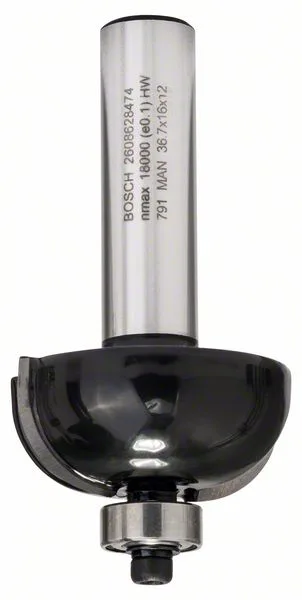 Žlábkovací fréza 12 mm, R1 12 mm, D 36,7 mm, L 16 mm, G 70 mm Žlábkovací fréza 12 mm, R1 12 mm, D 36,7 mm, L 16 mm, G 70 mm