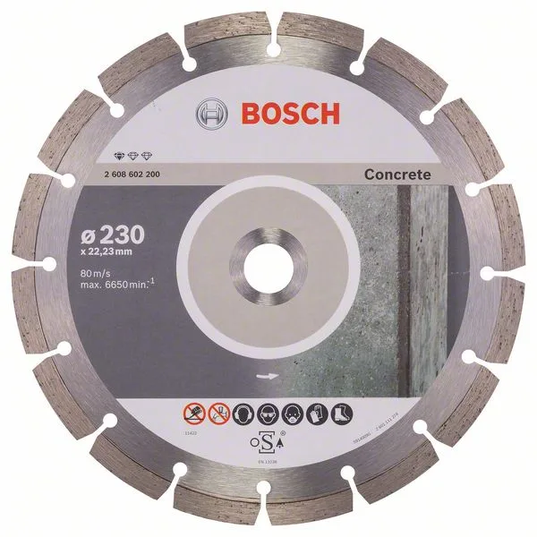 Diamantový dělicí kotouč Standard for Concrete 230 x 22,23 x 2,3 x 10 mm Diamantový dělicí kotouč Standard for Concrete 230 x 22,23 x 2,3 x 10 mm