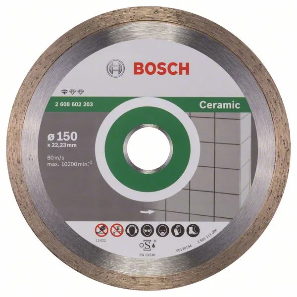 Diamantový dělicí kotouč Standard for Ceramic 150 x 22,23 x 1,6 x 7 mm Diamantový dělicí kotouč Standard for Ceramic 150 x 22,23 x 1,6 x 7 mm