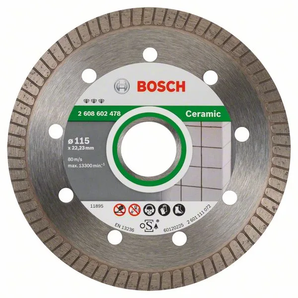 Diamantový dělicí kotouč Best for Ceramic Extra-Clean Turbo 115 x 22,23 x 1,4 x 7 mm