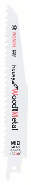 Pilový plátek do pily ocasky S 610 VF Heavy for Wood and Metal Pilový plátek do pily ocasky S 610 VF Heavy for Wood and Metal