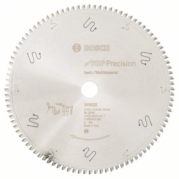Pilový kotouč do okružních pil Top Precision Best for Multi Material 305 x 30 x 2,3 mm, 96