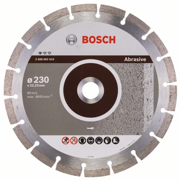 Diamantový dělicí kotouč Standard for Abrasive 230 x 22,23 x 2,3 x 10 mm Diamantový dělicí kotouč Standard for Abrasive 230 x 22,23 x 2,3 x 10 mm
