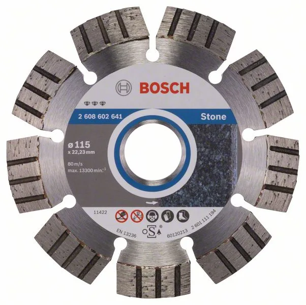 Diamantový dělicí kotouč Best for Stone 115 x 22,23 x 2,2 x 12 mm Diamantový dělicí kotouč Best for Stone 115 x 22,23 x 2,2 x 12 mm