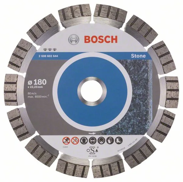 Diamantový dělicí kotouč Best for Stone 180 x 22,23 x 2,4 x 12 mm Diamantový dělicí kotouč Best for Stone 180 x 22,23 x 2,4 x 12 mm