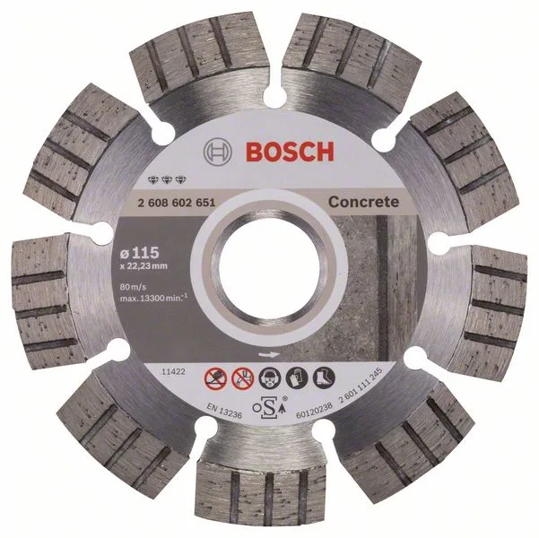 Diamantový dělicí kotouč Best for Concrete 115 x 22,23 x 2,2 x 12 mm Diamantový dělicí kotouč Best for Concrete 115 x 22,23 x 2,2 x 12 mm